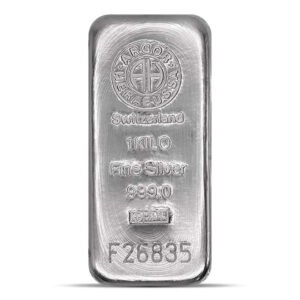 Argor-Heraeus Kilo Silver Bar - 1 Kilogram (32.151 Troy Oz), .999 Pure