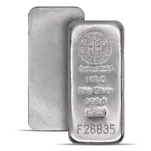 Argor-Heraeus Kilo Silver Bar - 1 Kilogram (32.151 Troy Oz), .999 Pure - Image 2