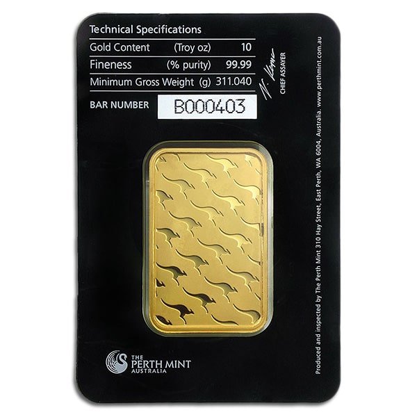 Perth Mint Gold Bar, 10 Troy Oz, .9999 Pure - Image 3