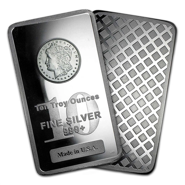 Morgan Design Silver Bar - 10 Ounce .999 Pure - Image 3