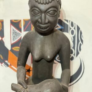 African Tribal Fertility Goddess Statue (Yoruba Style)