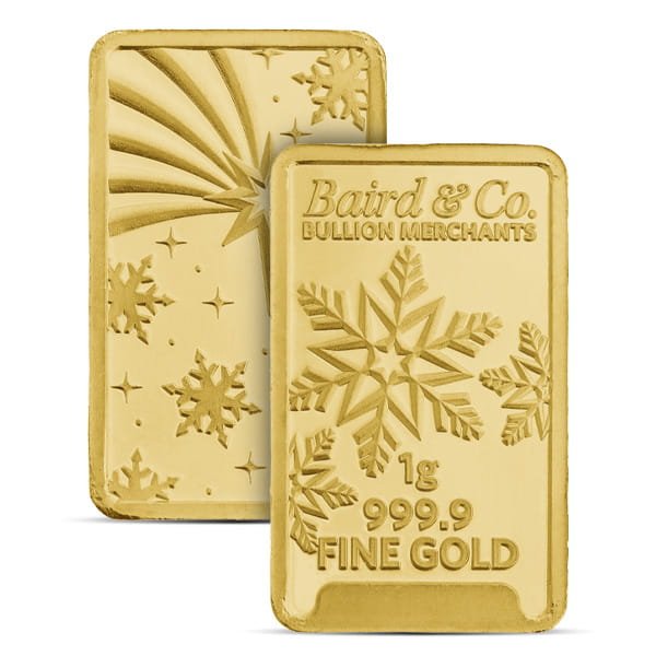 Christmas Assay Baird & Co. GOLD Bar - 1 Gram .9999 Pure - Image 2