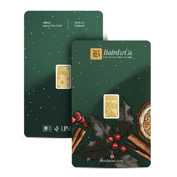 Christmas Assay Baird & Co. GOLD Bar - 1 Gram .9999 Pure - Image 3