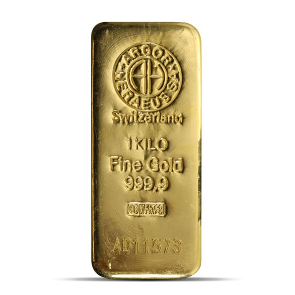 Argor-Heraeus Gold Bar - 1 Kilo (32.151 troy oz), .9999 Pure