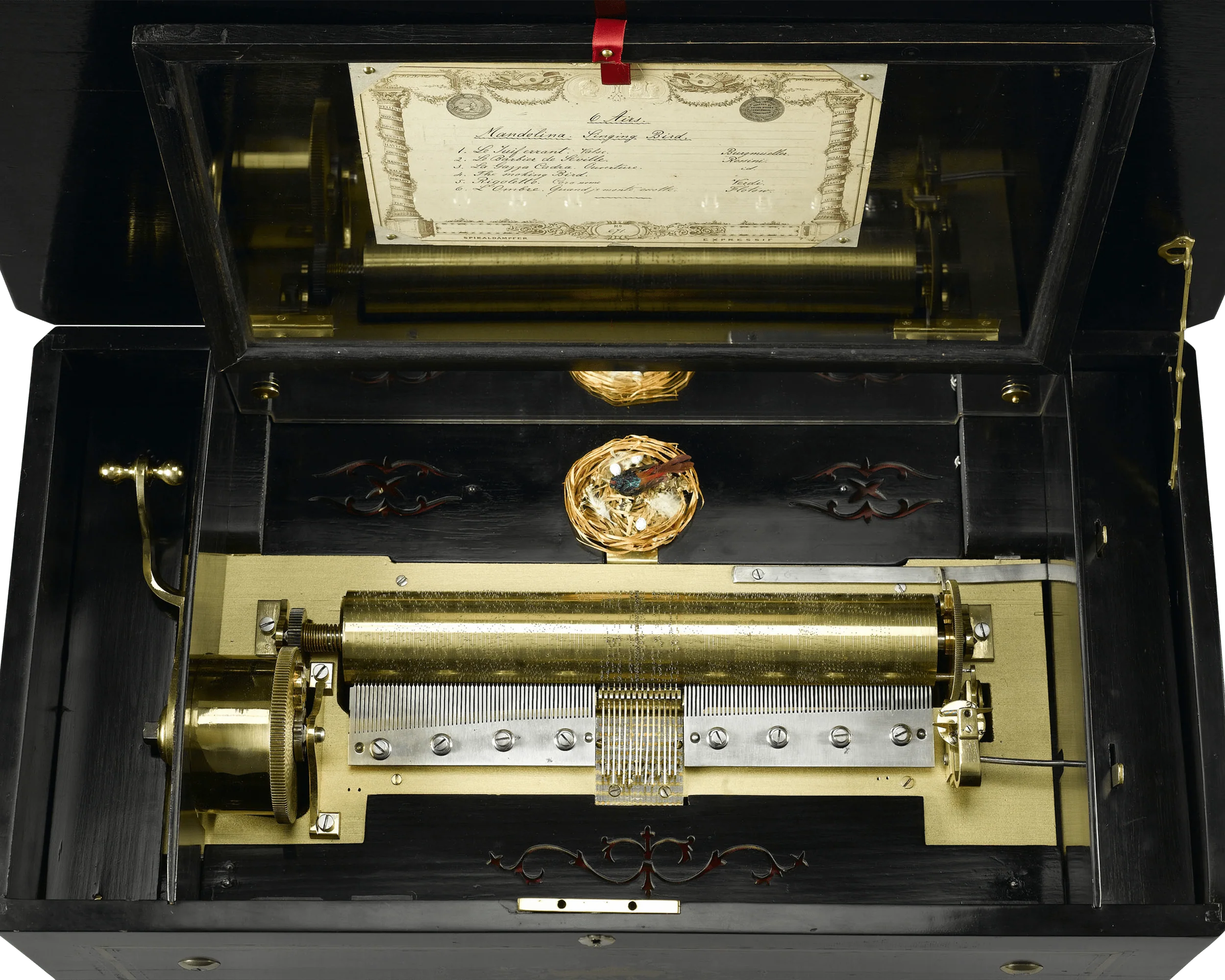 Mandolin Singing Bird Automaton Music Box - Image 3