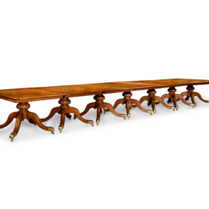 English Regency Mahogany Pedestal Dining Table