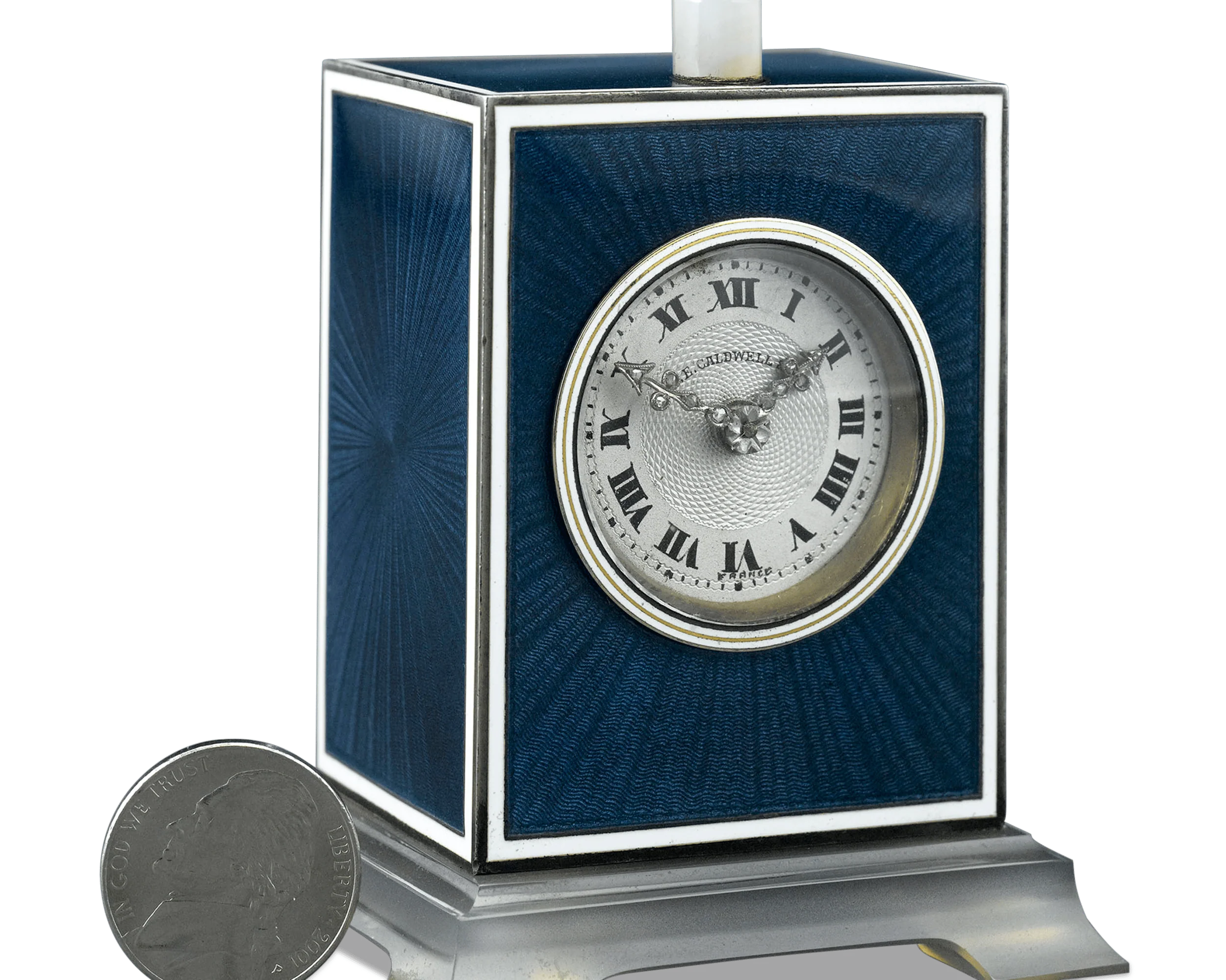 Art Deco J.E. Caldwell Table Clock - Image 5