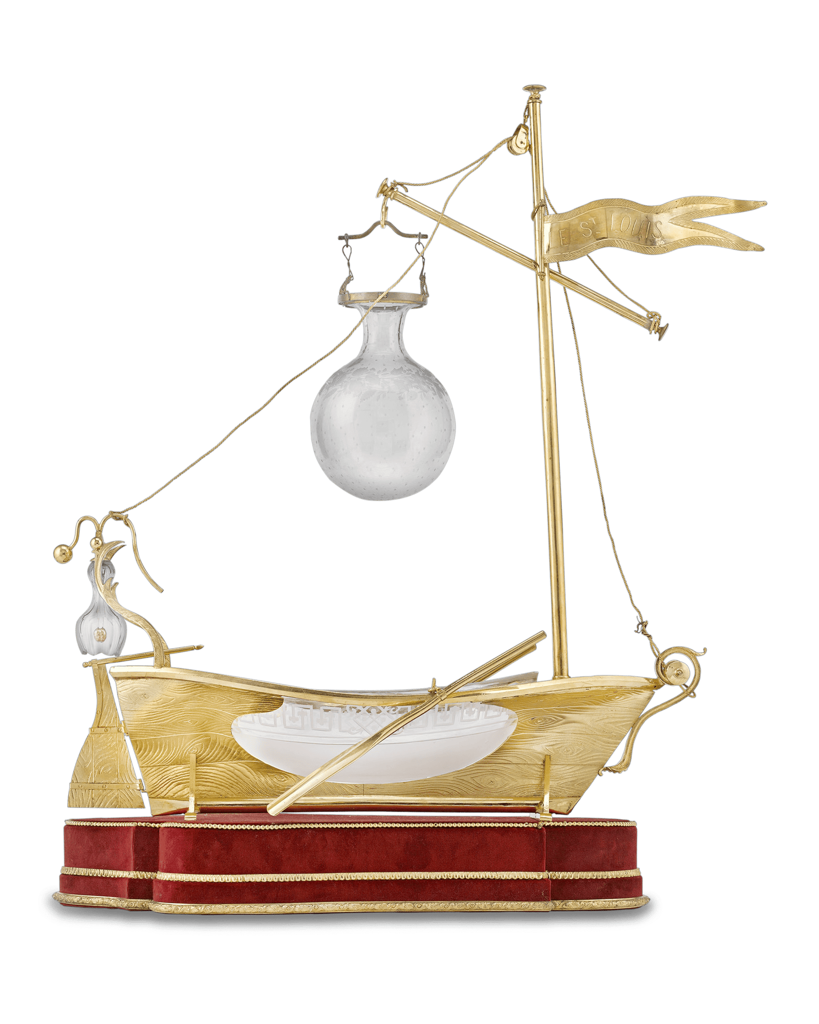 Saint Louis French Crystal Nef Centerpiece