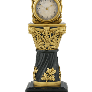Paul Frey Miniature Gold and Jade Clock