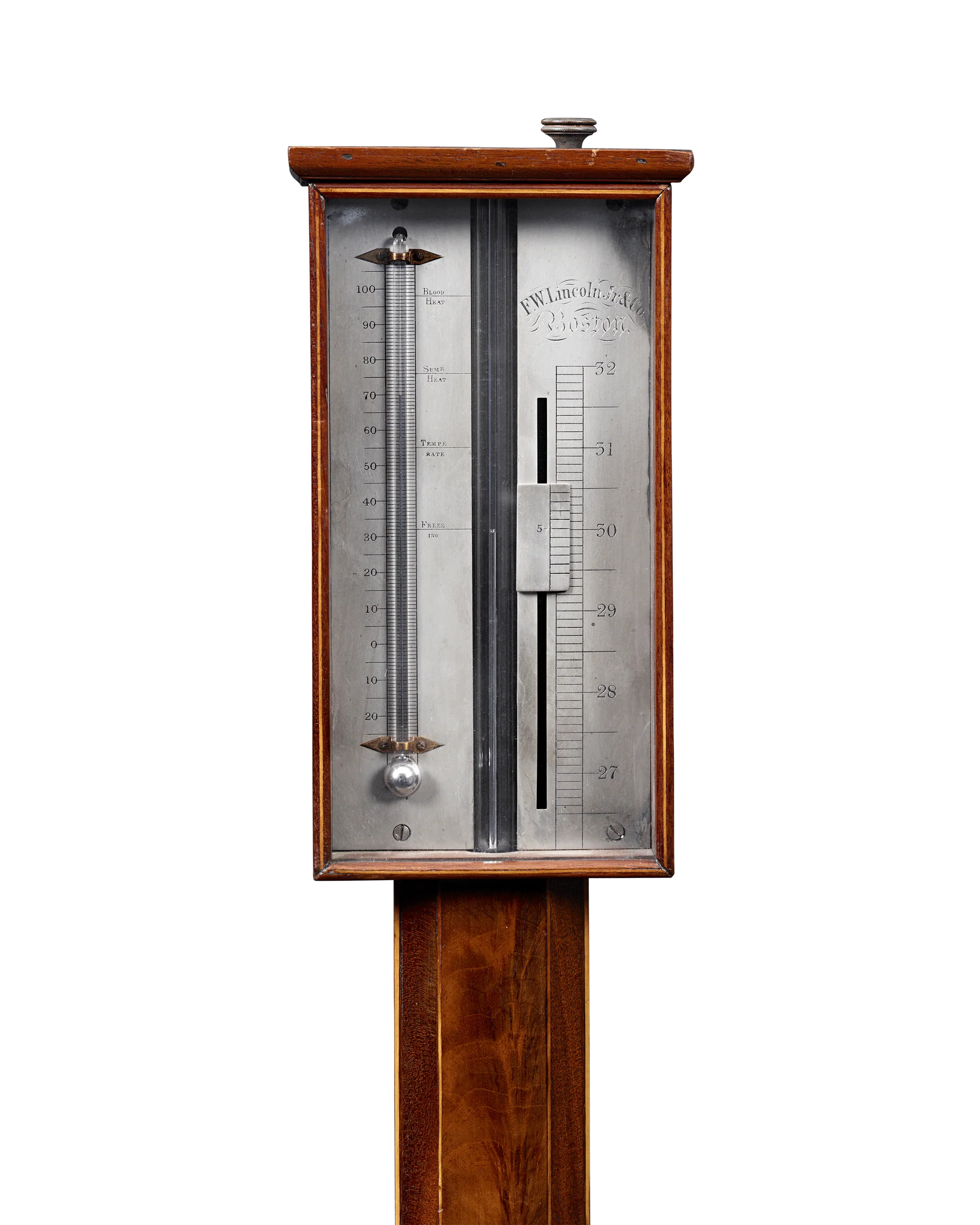 Barometer and Thermometer by F.W. Lincoln Jr. & Co. - Image 2