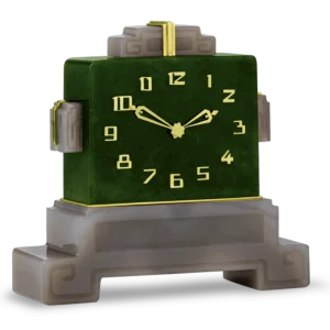 Tiffany & Co. Art Deco Jade Clock