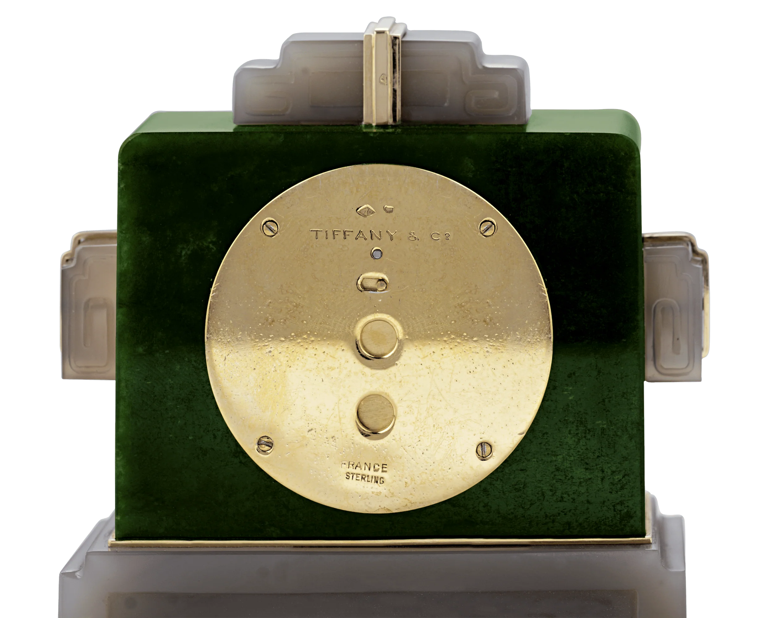 Tiffany & Co. Art Deco Jade Clock - Image 3