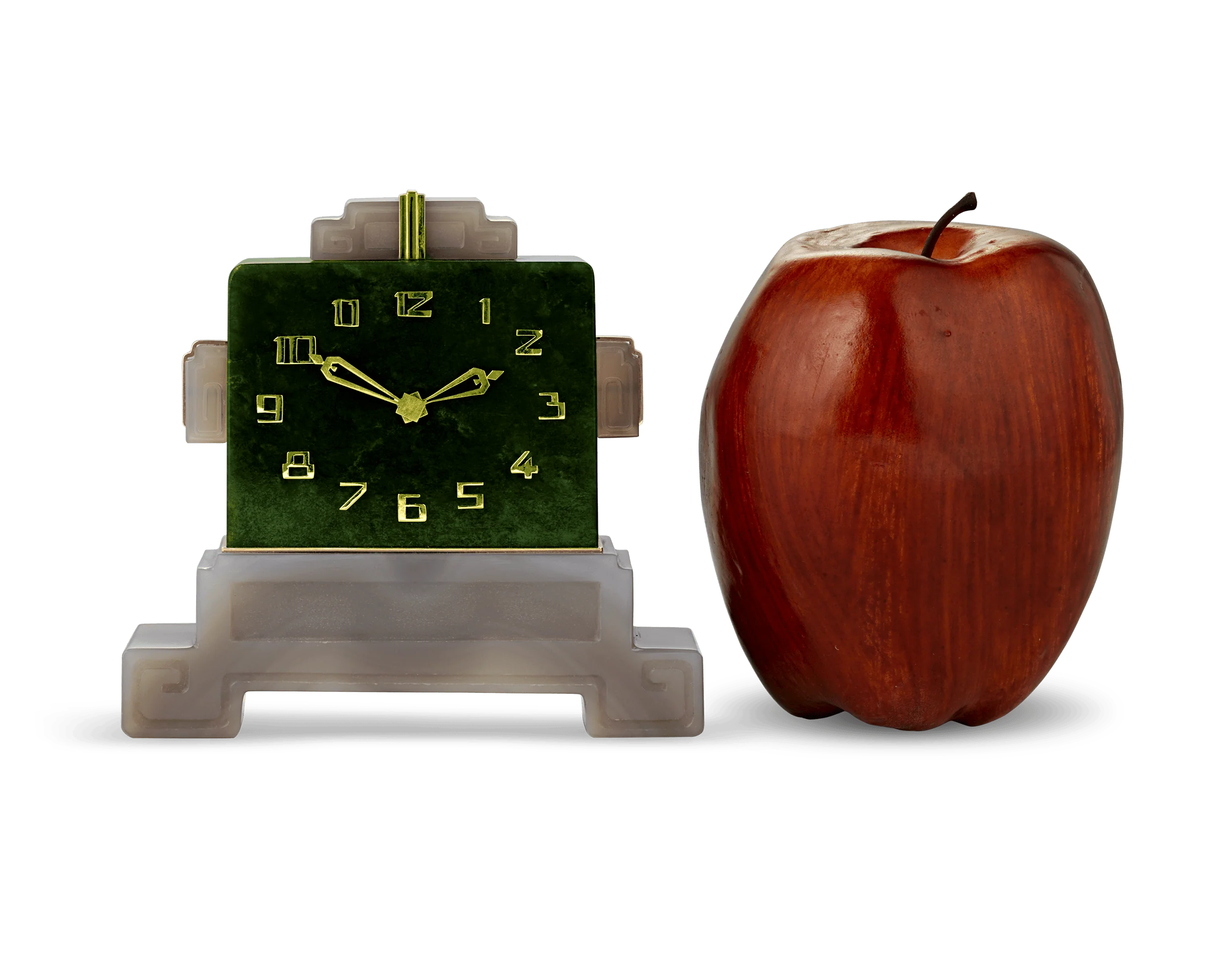 Tiffany & Co. Art Deco Jade Clock - Image 4