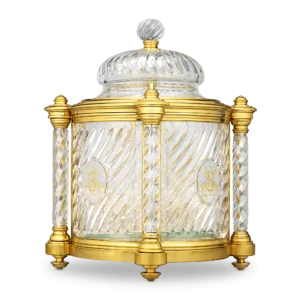 Baccarat Ormolu and Cut Glass Liqueur Casket