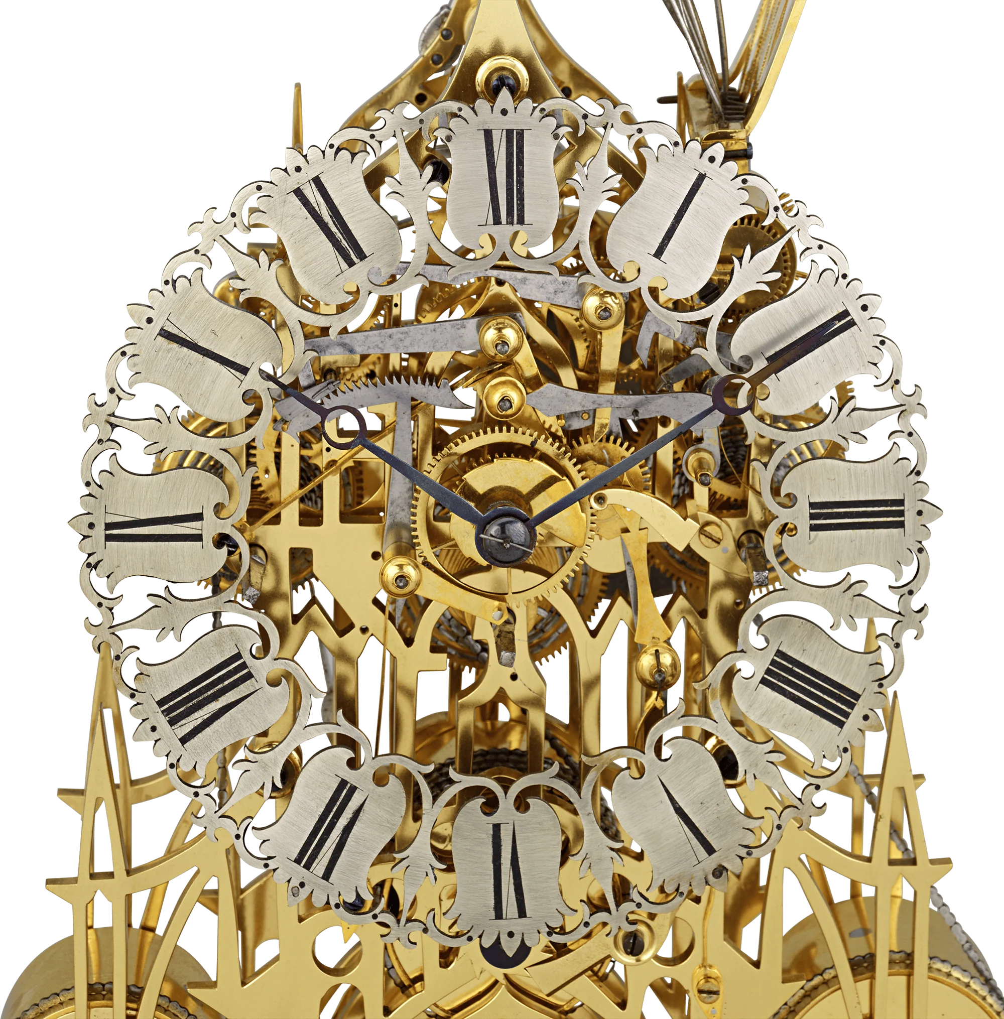 Three-Train Skeleton Clock by Smith & Sons - Image 4