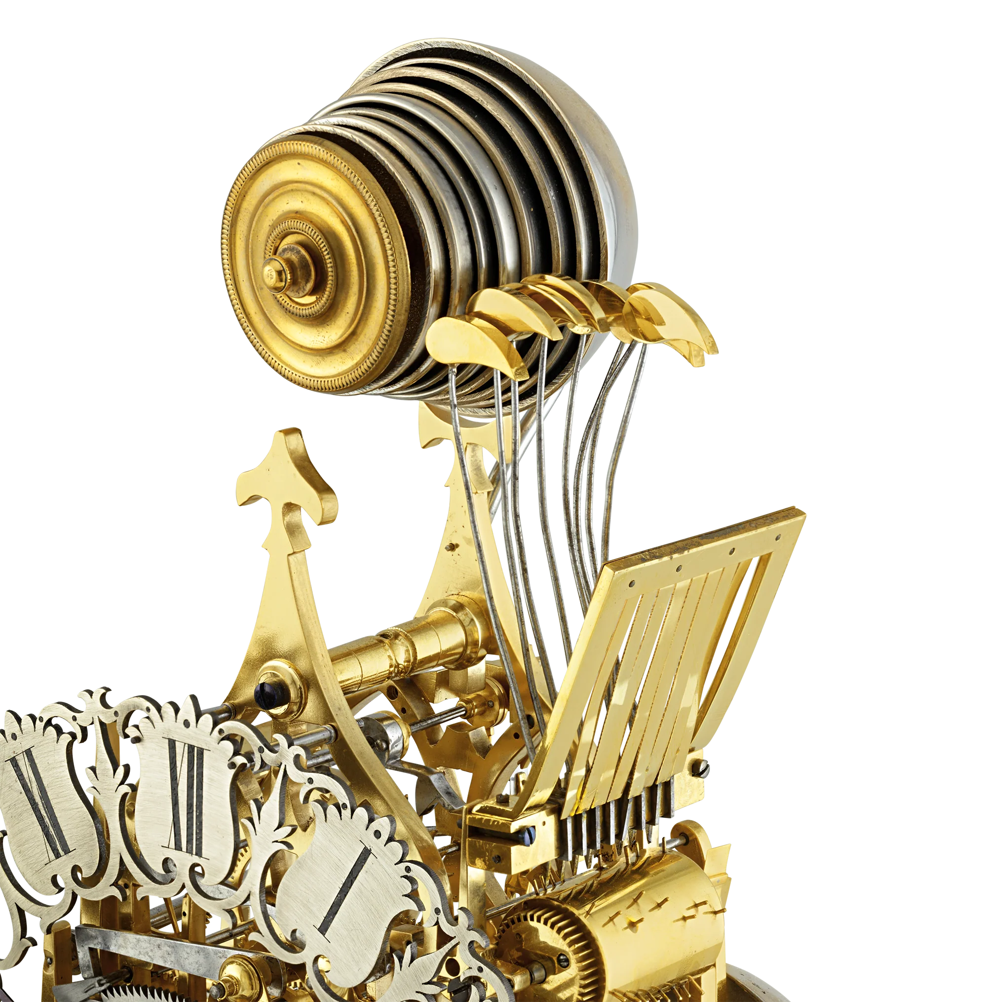 Three-Train Skeleton Clock by Smith & Sons - Image 5