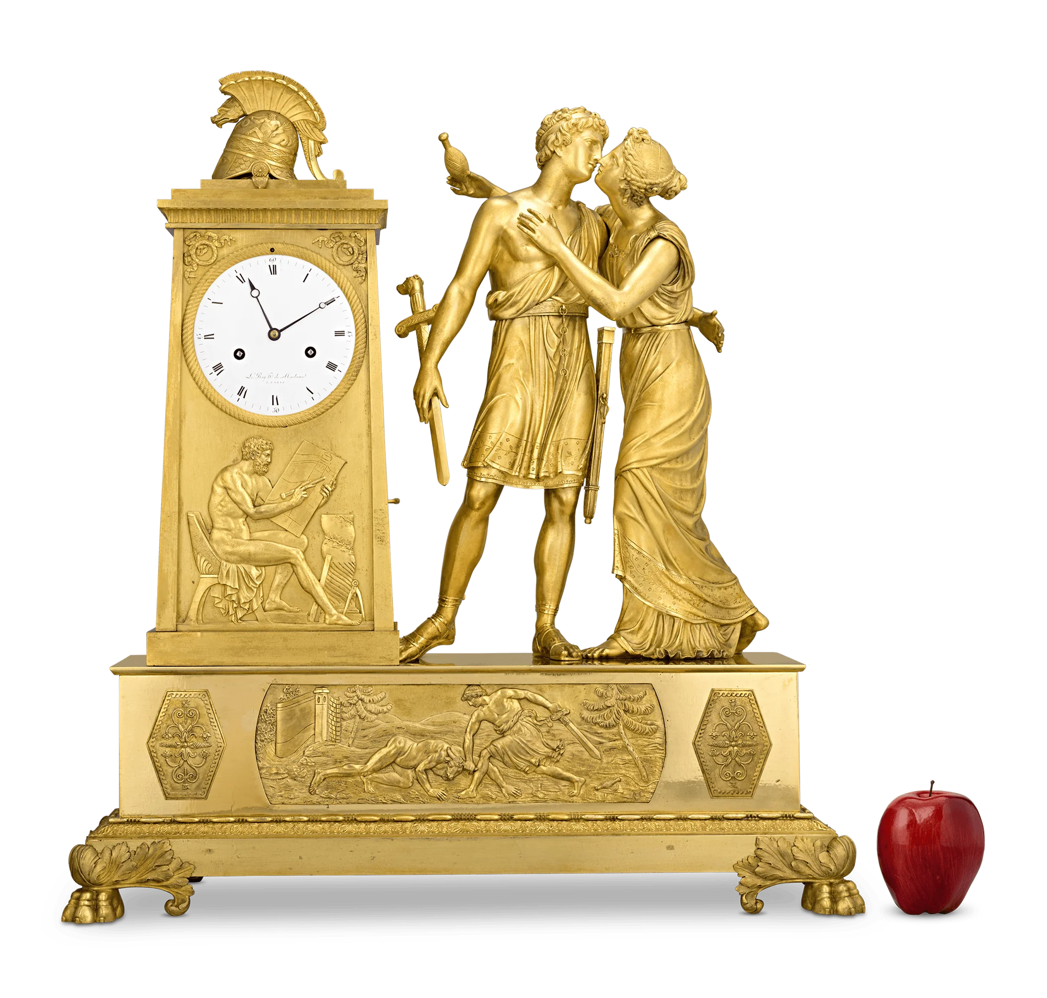 Theseus French Empire Mantle Clock by André Antoine Ravrio - Image 2