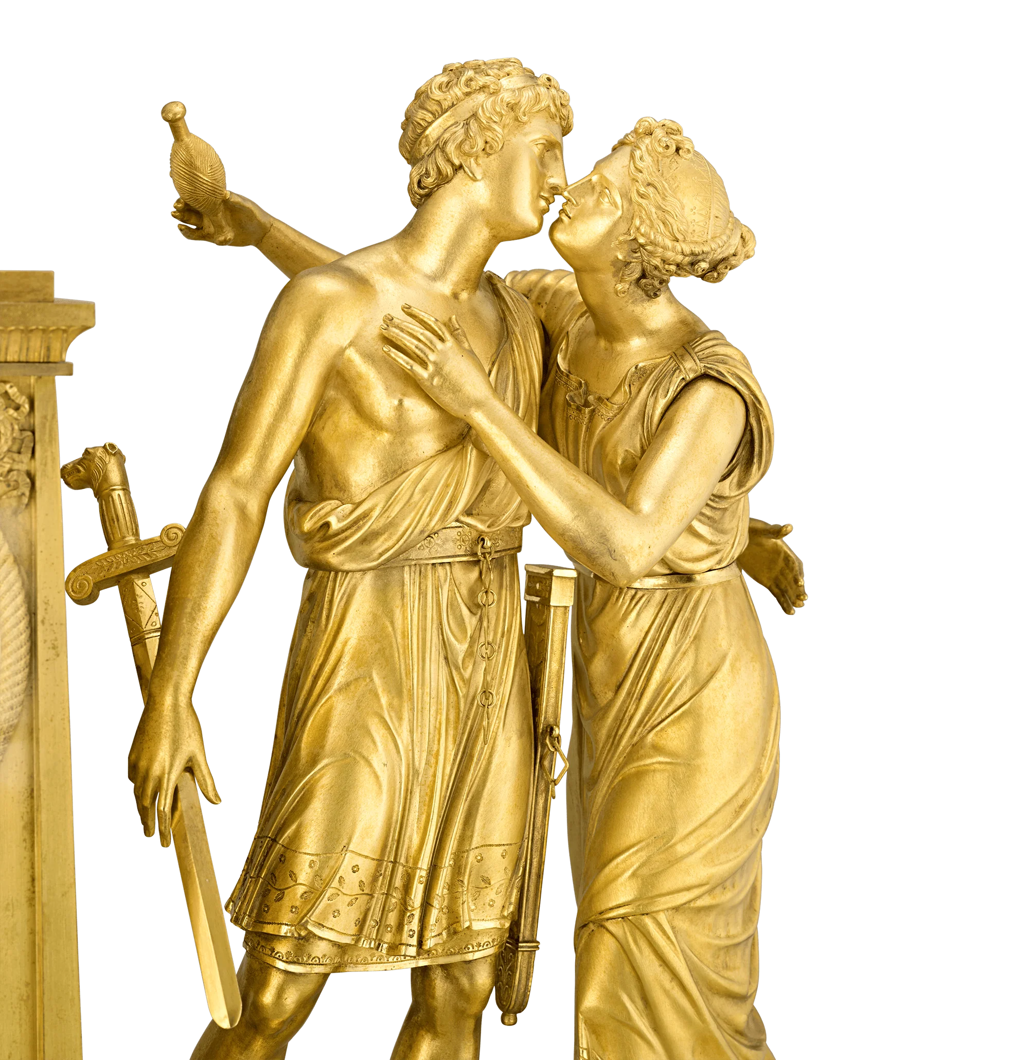 Theseus French Empire Mantle Clock by André Antoine Ravrio - Image 4