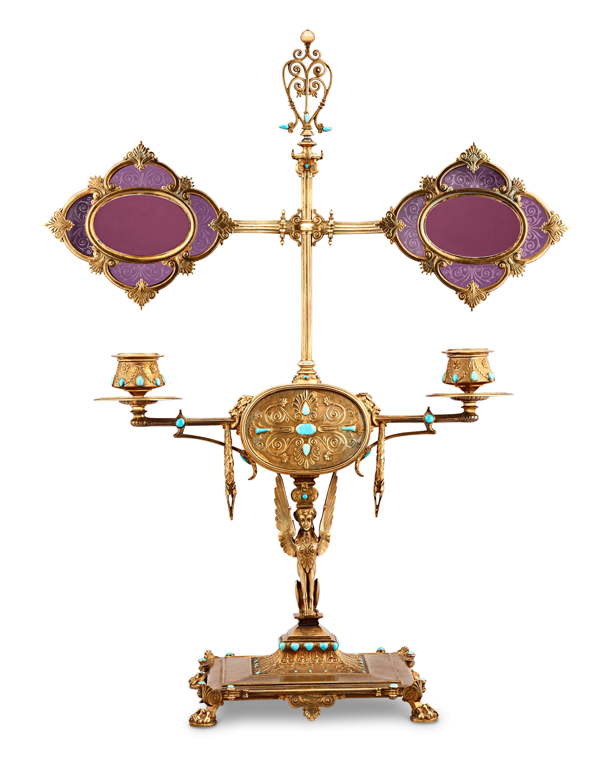 Napoleon III’s Silver-Gilt Library Reading Lamp