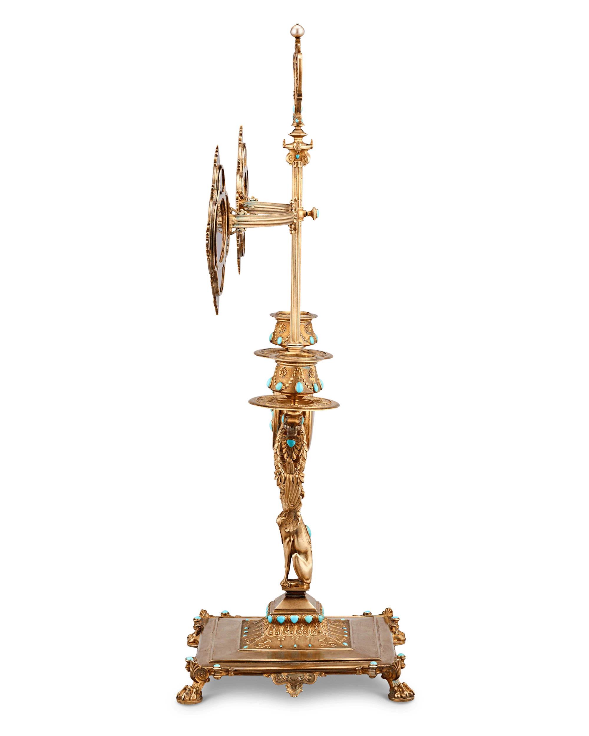 Napoleon III’s Silver-Gilt Library Reading Lamp - Image 5