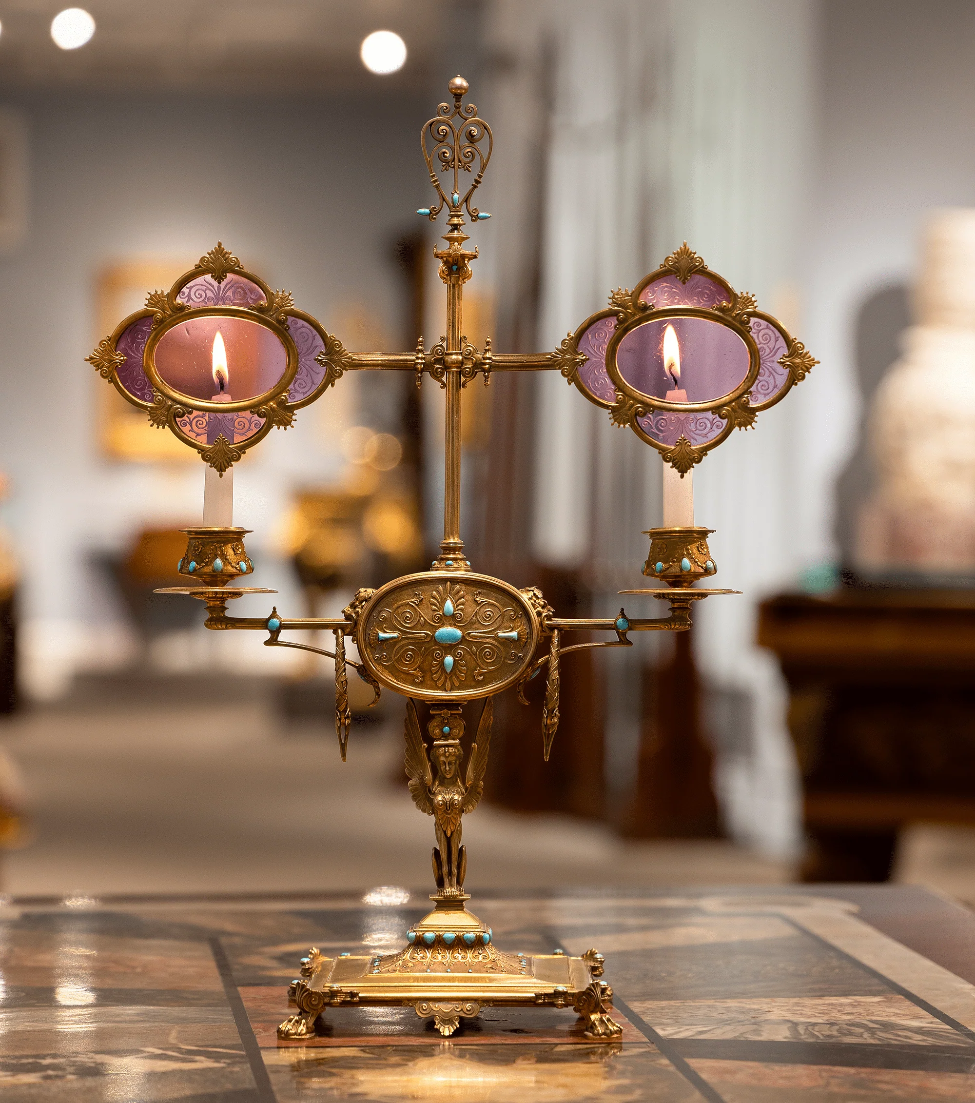 Napoleon III’s Silver-Gilt Library Reading Lamp - Image 6