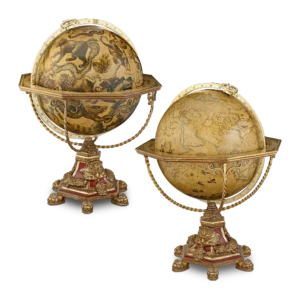 Pair of 32" Terrestrial and Celestial Globes