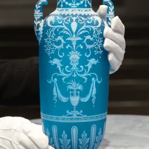 Thomas Webb & Sons Cameo Two-Handled Vase by George Woodall