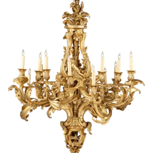 Louis XV-Style Ormolu Chandelier