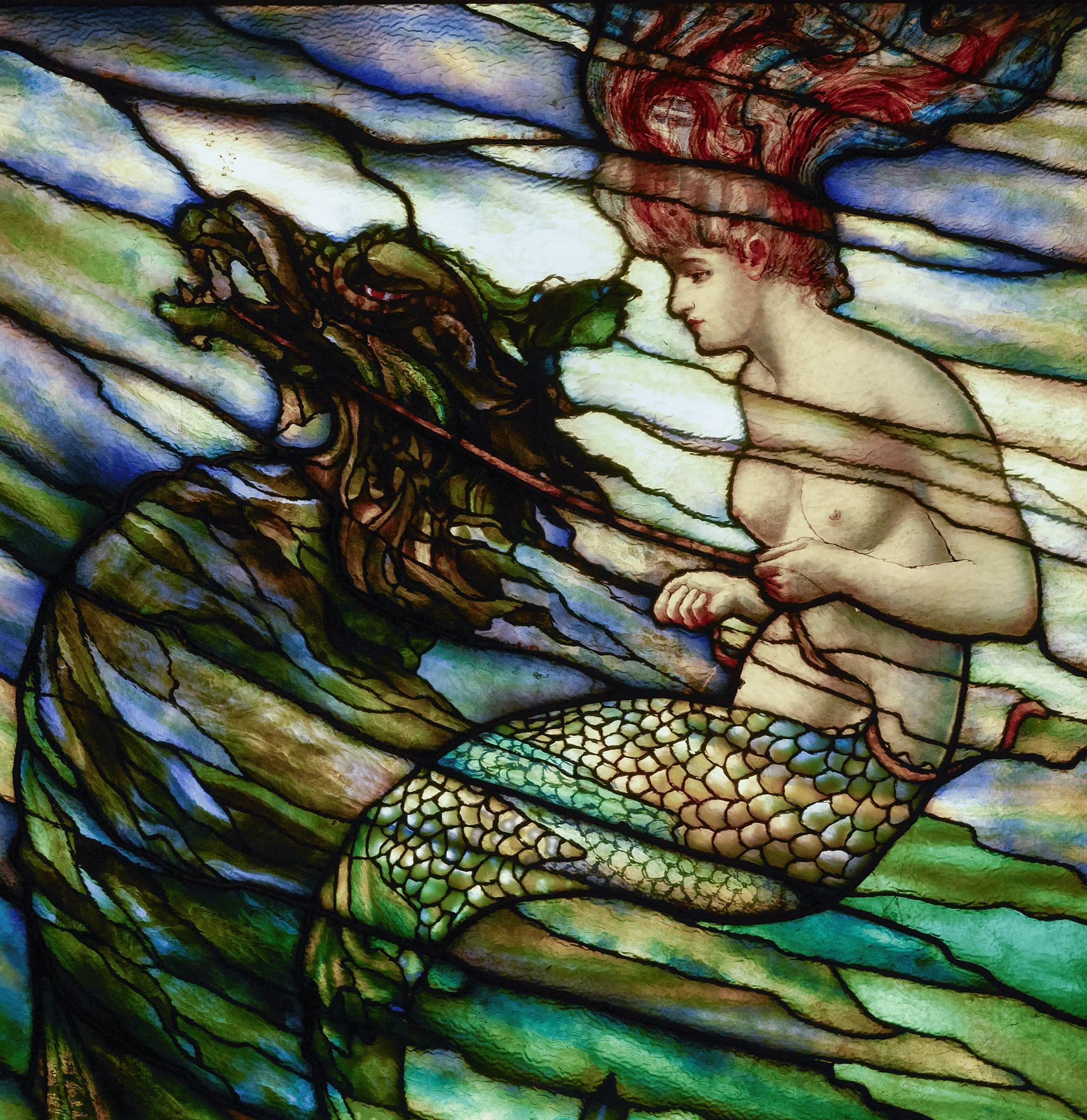 Tiffany Studios Mermaid Window - Image 8