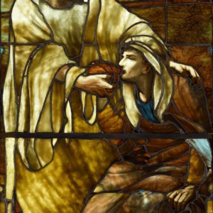 Tiffany Studios Good Neighbor Window