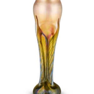 Tiffany Studios Pulled Feather Favrile Glass Vase