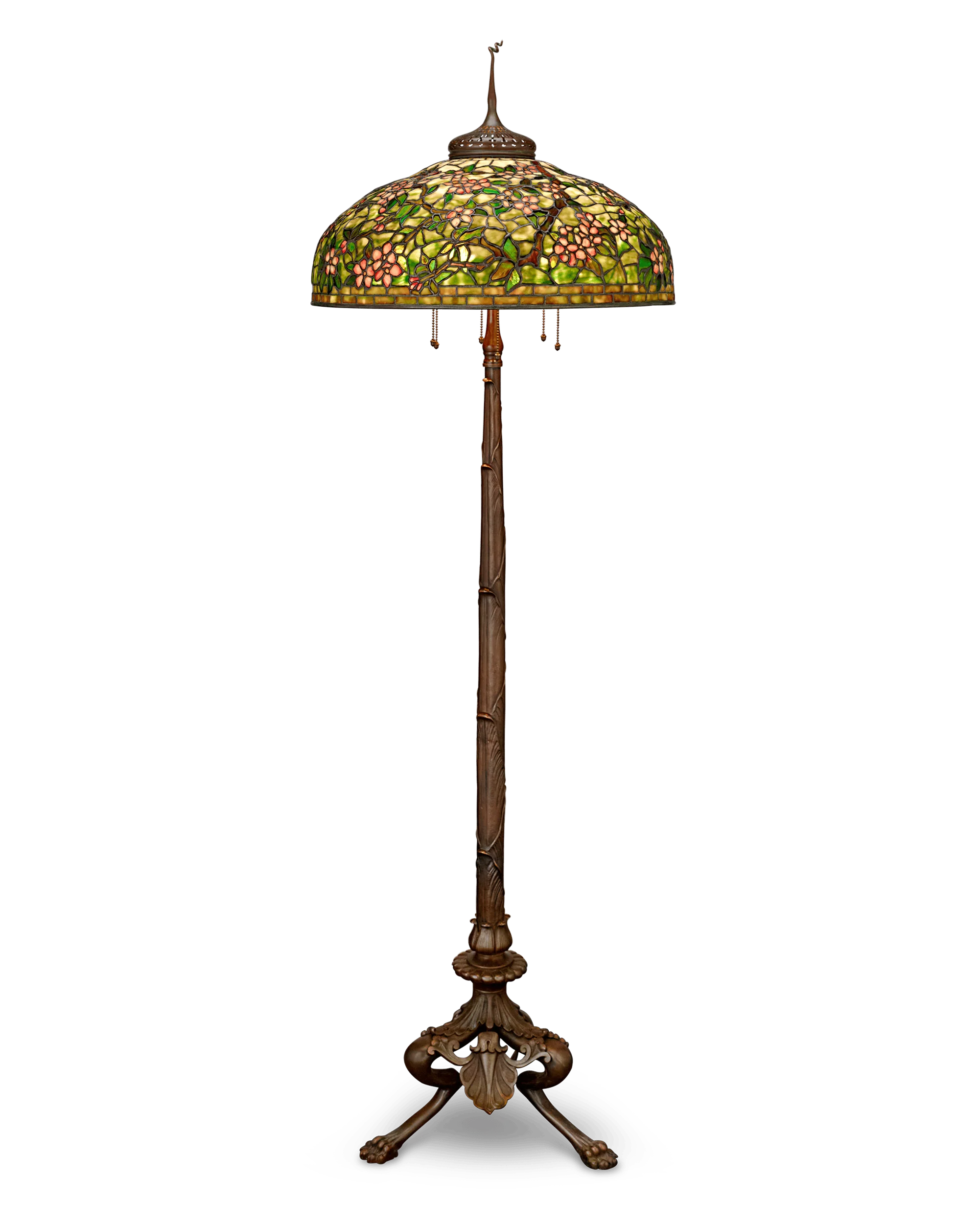 Tiffany Studios Apple Blossom Floor Lamp
