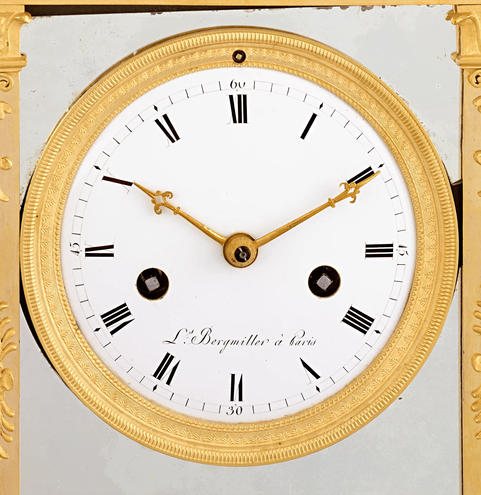 Cupid's Fire French Empire Mantel Clock by Bergmiller - Image 3