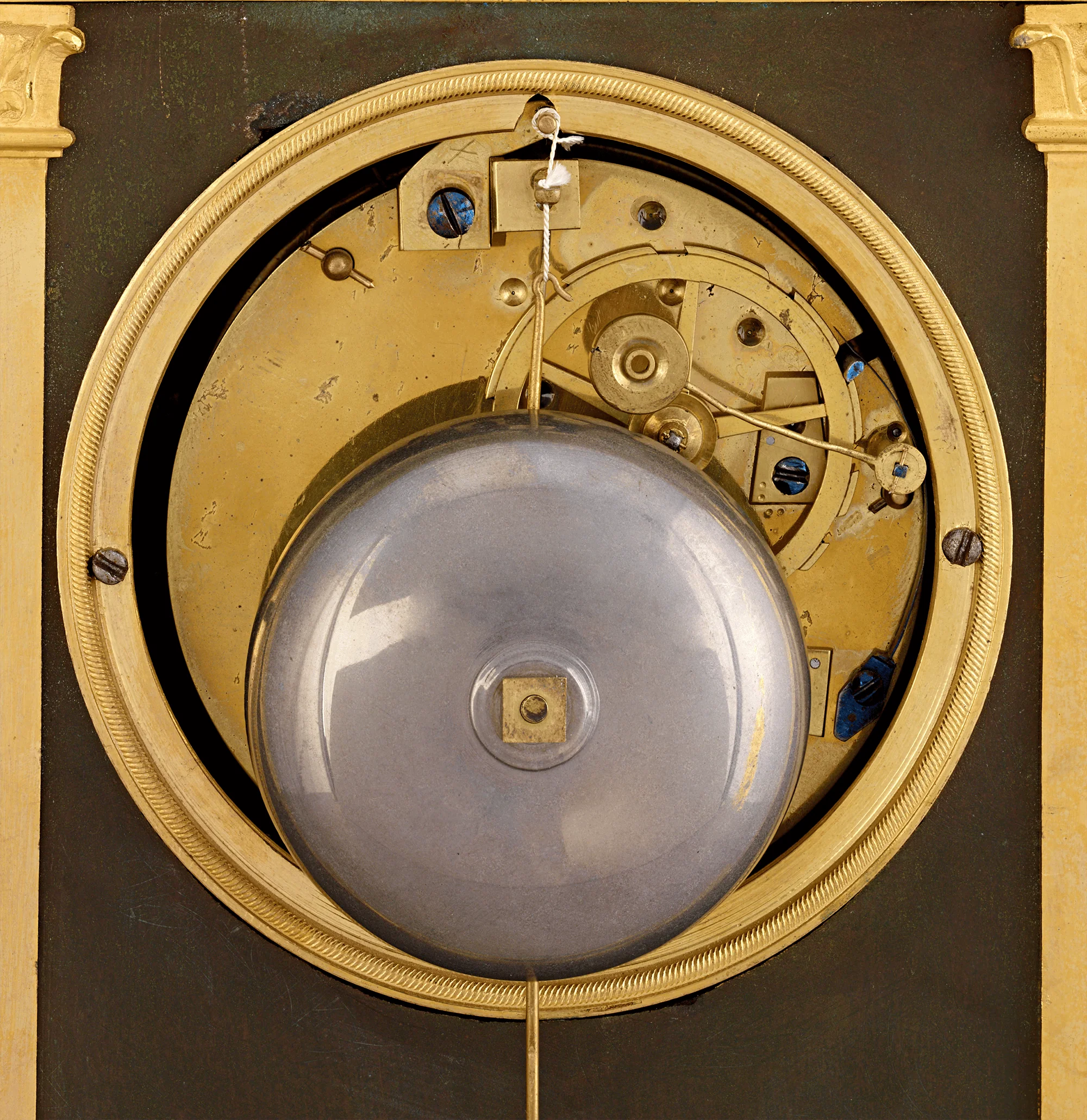 Cupid's Fire French Empire Mantel Clock by Bergmiller - Image 7