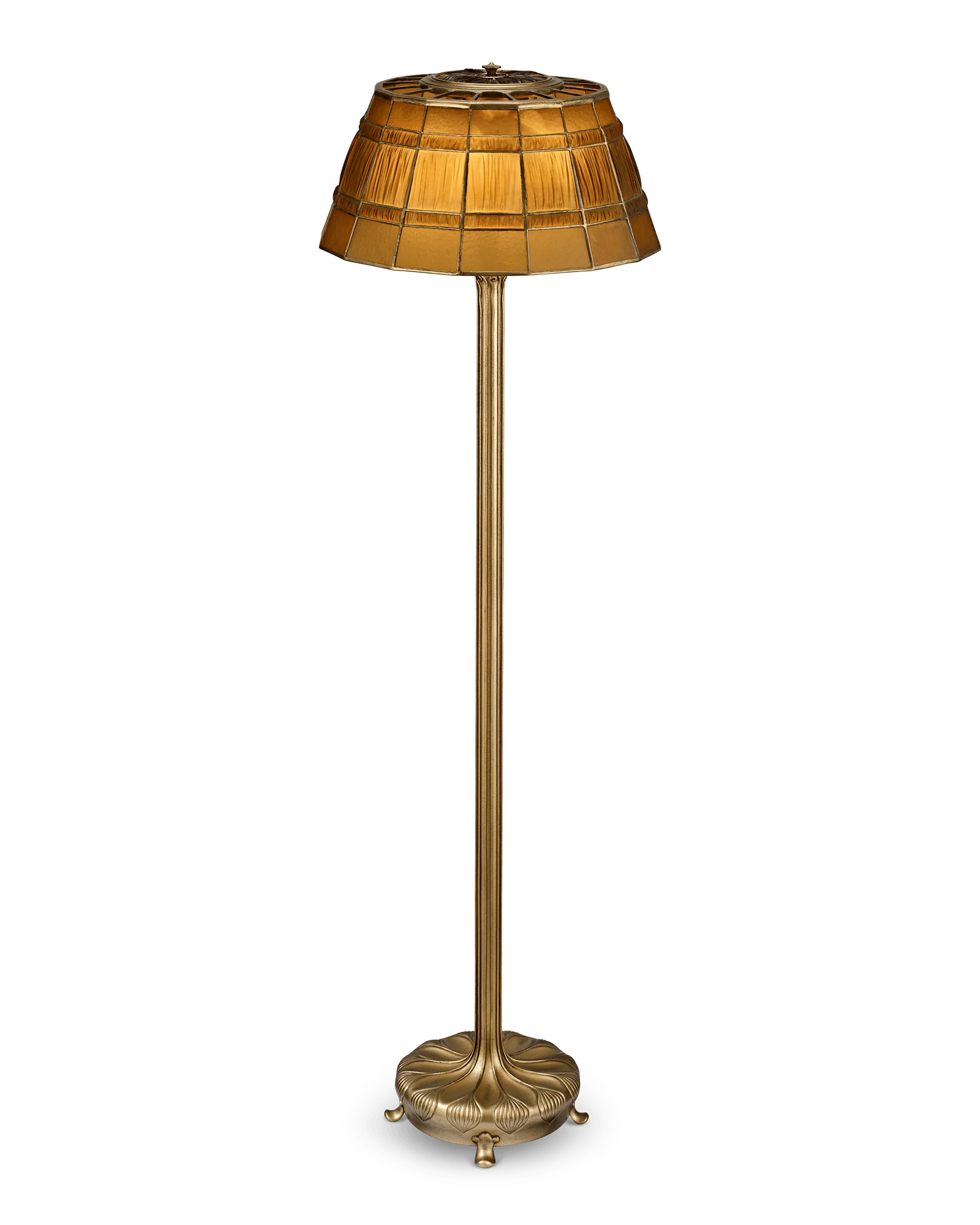 Tiffany Studios Amber Linenfold Floor Lamp - Image 2