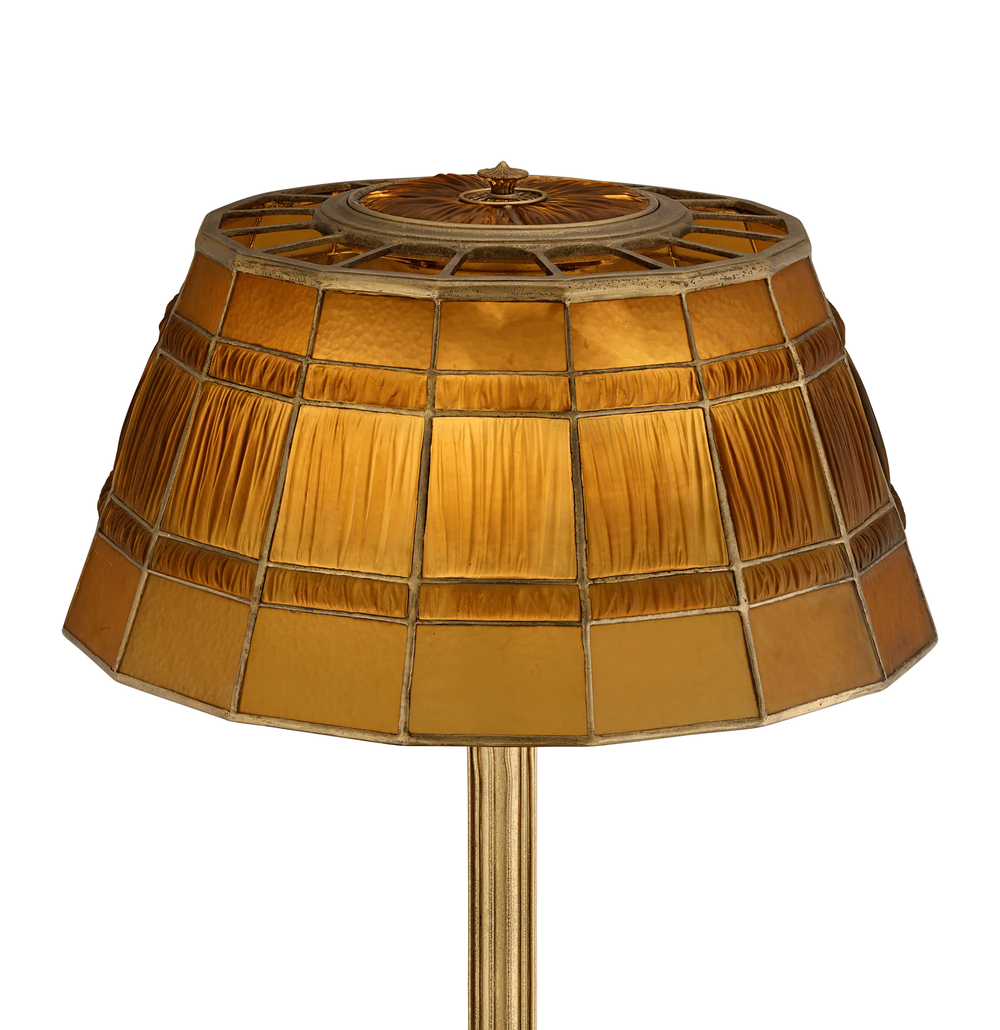 Tiffany Studios Amber Linenfold Floor Lamp - Image 3