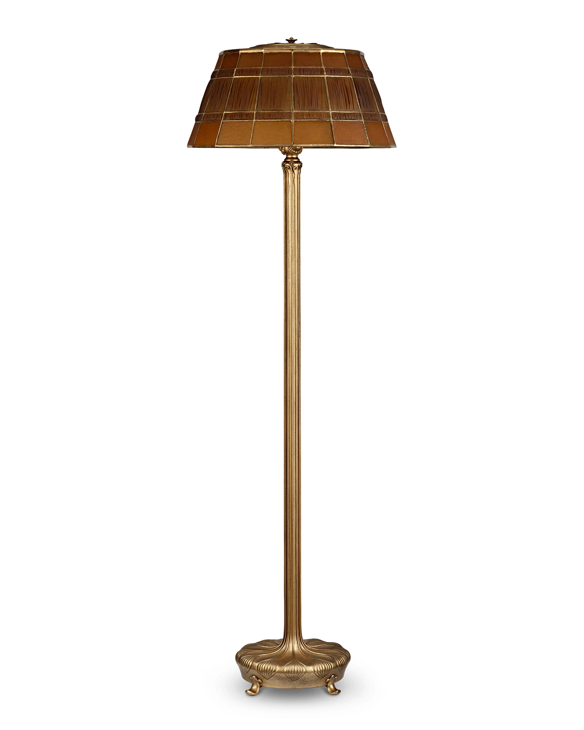 Tiffany Studios Amber Linenfold Floor Lamp - Image 6