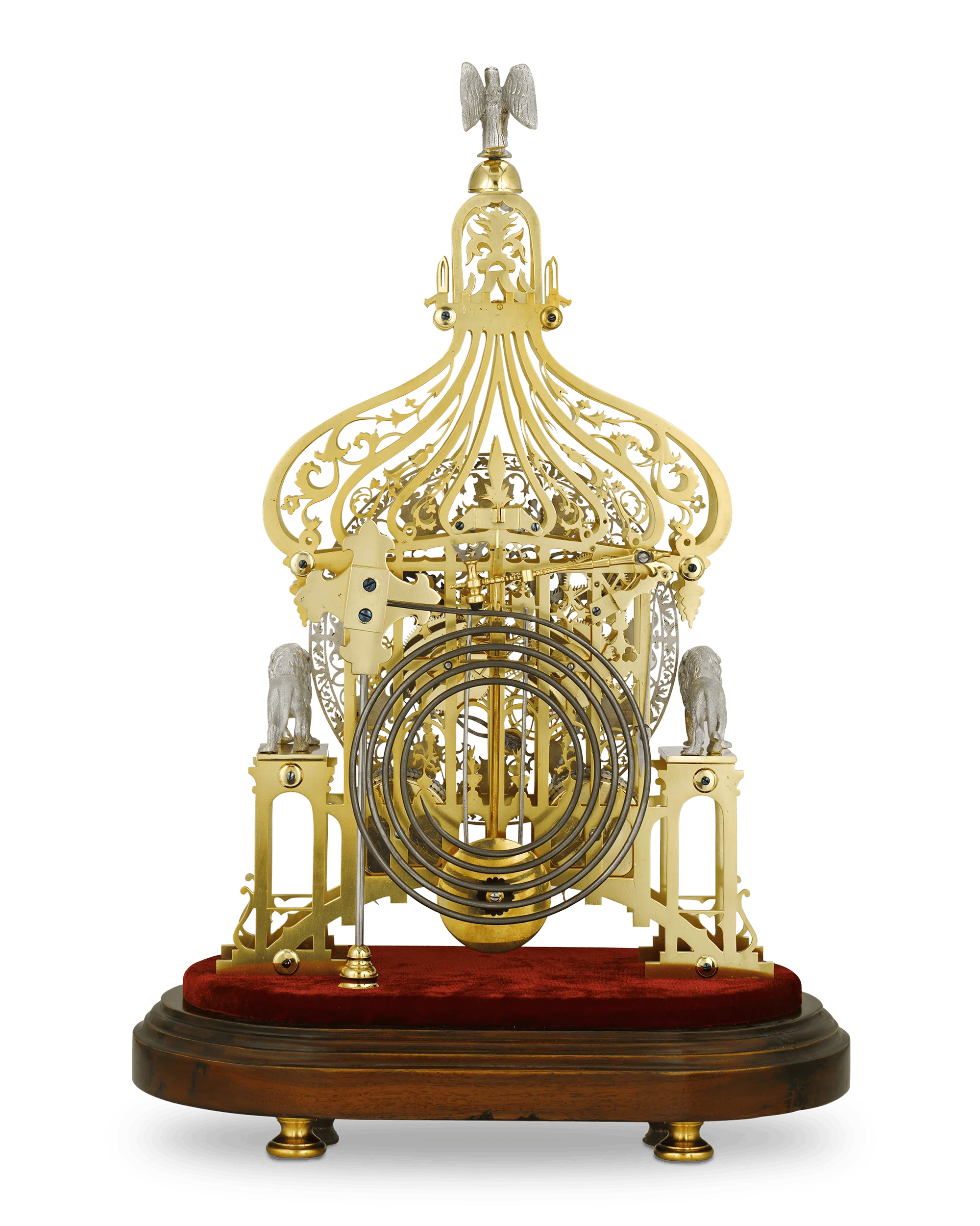 Brighton Pavilion Skeleton Clock by Smiths of Clerkenwell